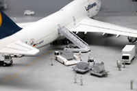 DS144-002 ジオラマシート 空港ターミナルセットレイアウトサンプル画像[箱庭技研]