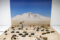 DSF-003 ジオラマシート 砂漠背景のレイアウトサンプル画像