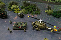 DSF-015 ジオラマシート [FREE 陸上部隊展開セットA]のレイアウトサンプル画像