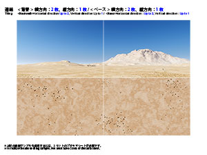 DSF-016 ジオラマシート [FREE 陸上部隊展開セットB(砂漠)]の画像